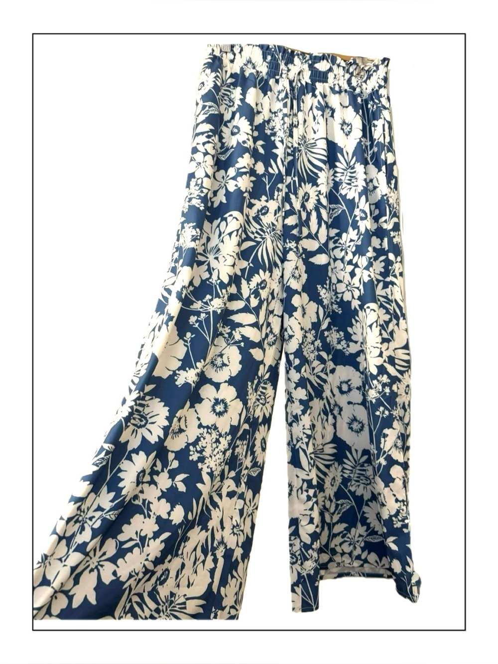 NWT Wide Leg Floral Pull-on Palazzo Pants